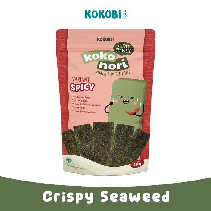 

IOI2 Koko Nori Crispy Seaweed - Spicy / Pedas (Snack Rumput Laut By Kokobi)