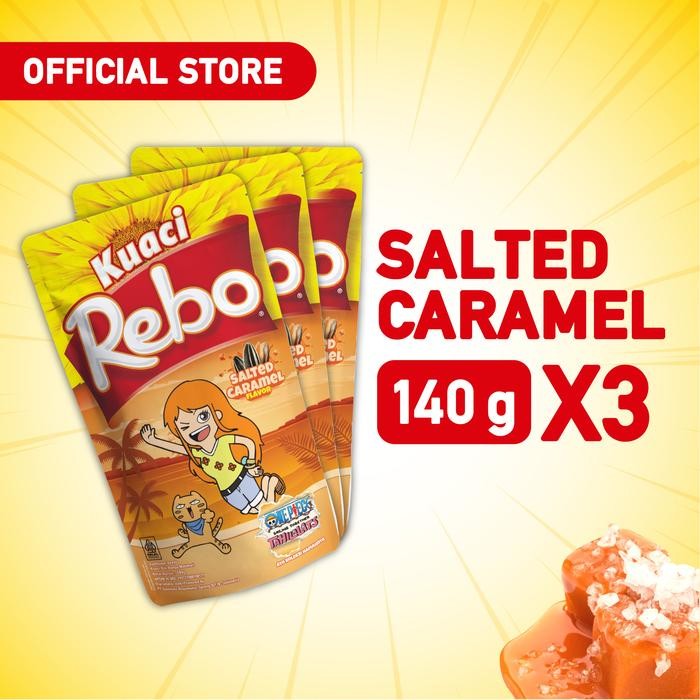 

IOI2 Rebo Kuaci Bundling 3 Pcs - Varian Rasa Caramel 140 Gram