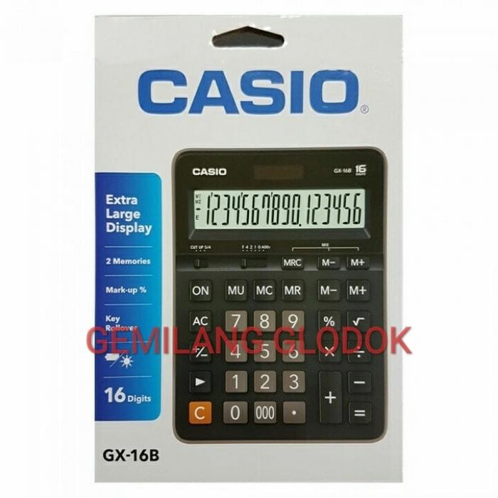 

Casio Gx-16B Gx 16B New Kalkulator/ Calculator 16 Digits Gx16B