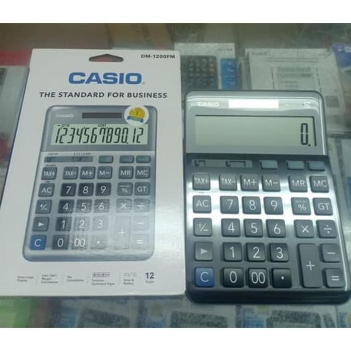

KALKULATOR CASIO DM 1200 FM ORIGINAL - 12 DIGIT - 2 POWER-LAYAR BESAR