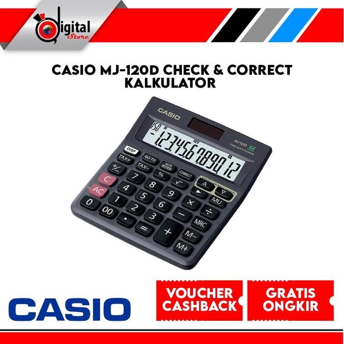 

Casio Mj-120D Check & Correct Kalkulator / Calculator Mj 120D