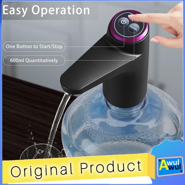 KERAN POMPA GALON ELEKTRIK BATERAI RECHARGEABLE 1200 MAH