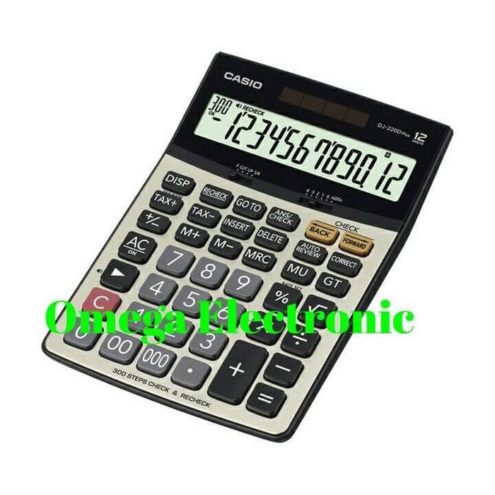 

CASIO CALCULATOR CHECK & CORRECT DJ-220D PLUS KALKULATOR DESKTOP MEJA
