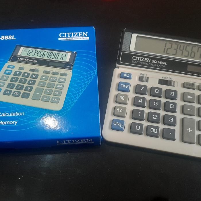 

KALKULATOR CITIZEN SDC 868 L KALKULATOR 12 DIGIT