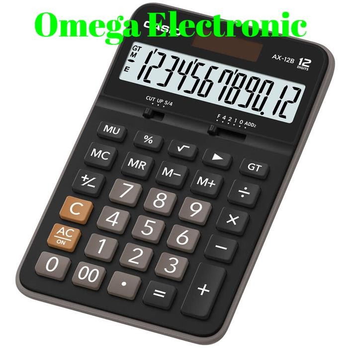 

CASIO AX-12B - CALCULATOR DESKTOP KALKULATOR MEJA KANTOR OFFICE AX 12