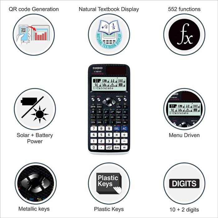 

Casio Kalkulator Scientific Fx 991 Ex Calculator Ilmiah