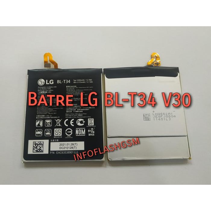 Batre Baterai Battery LG BL-T34 BLT34 LG V30