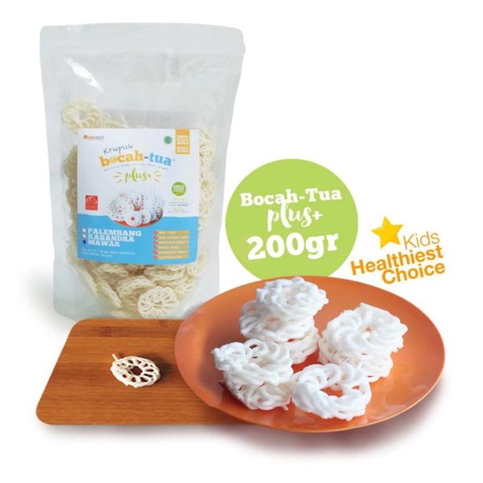 

3YC3 Kerupuk Bocah Tua Plus 200G For Kids Non Msg & Non Pemutih