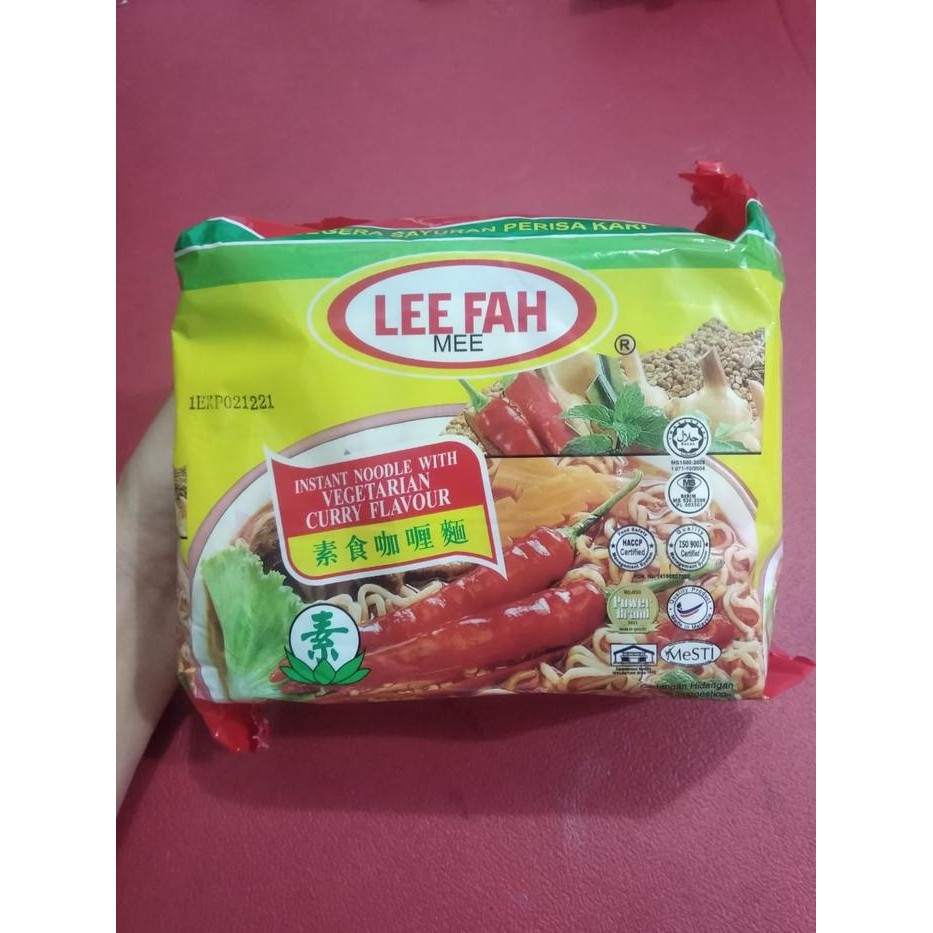

H48Y Mie Lee Fah Instant Noodle With Vegetarian (1 Pack Isi 5 Bgks)