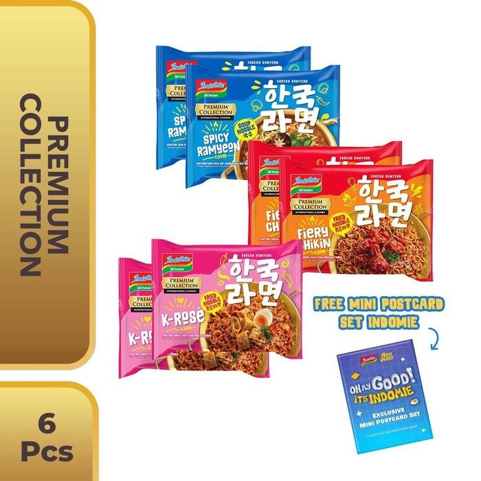 

H48Y 6 Pcs Bundling 1 Korean Series Free Mini Postcard Set Indomie