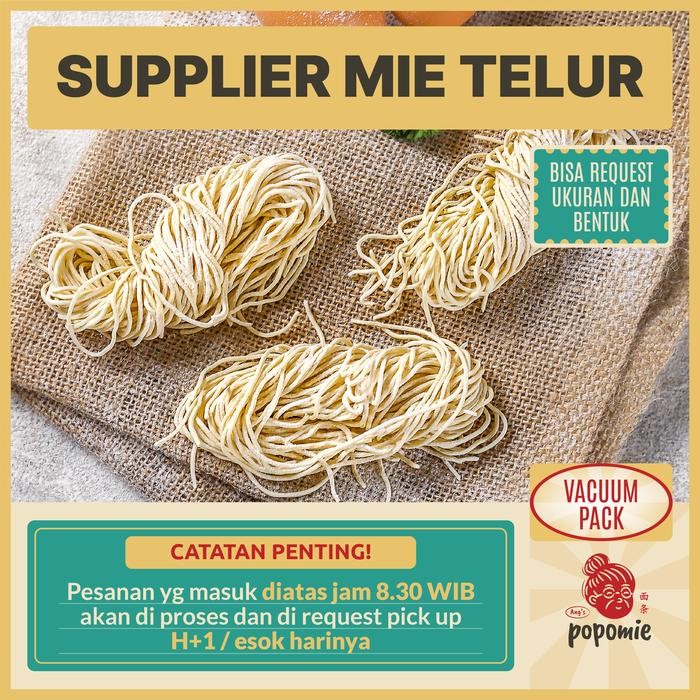 

H48Y Vacuum Pack Mie Telur Popomie Bisa Request Bakmi Mie Telor Ayam