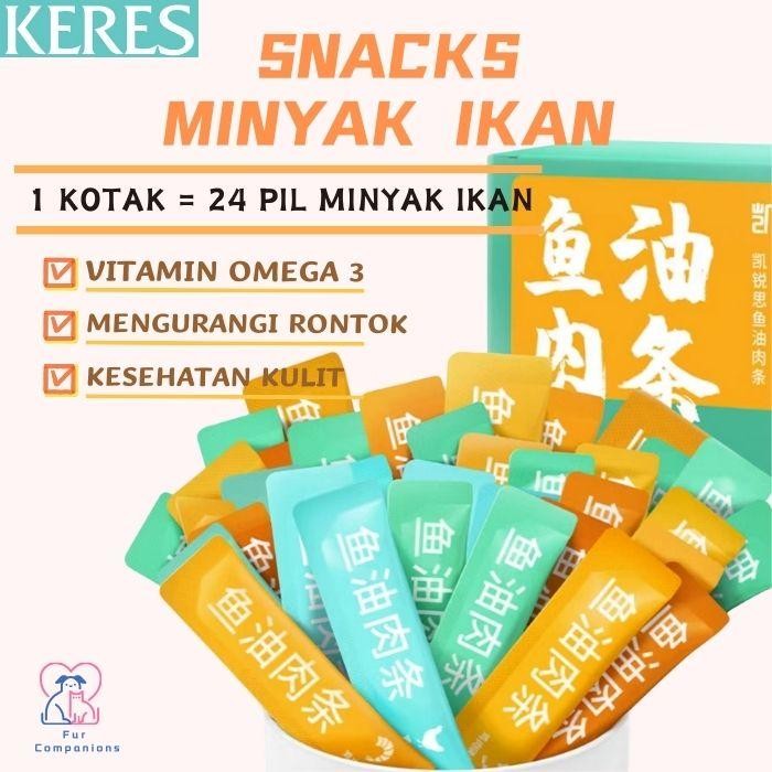 JUAL KERES Vitamin Minyak Ikan Tinggi Omega 3 untuk Kucing Junior Dewasa