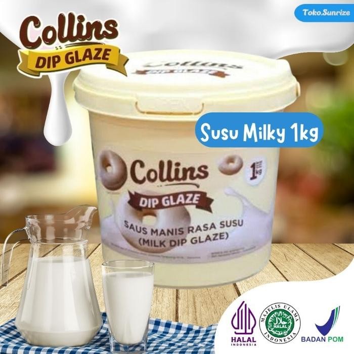 

COLLINS DIP GLAZE DIPGLAZE UKURAN 1 KG 1KG KILO KEMASAN PAIL PIL