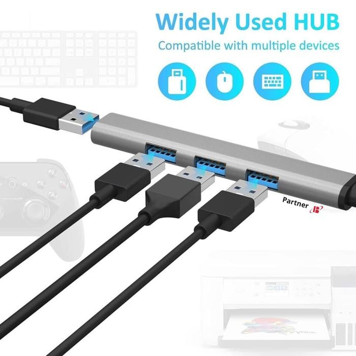 Paling Berkualitas 4 In 1 Usb 3.0-Type C Usb Hub 4 Port Usb Splitter Adapter Otg /4 In 1 Usb