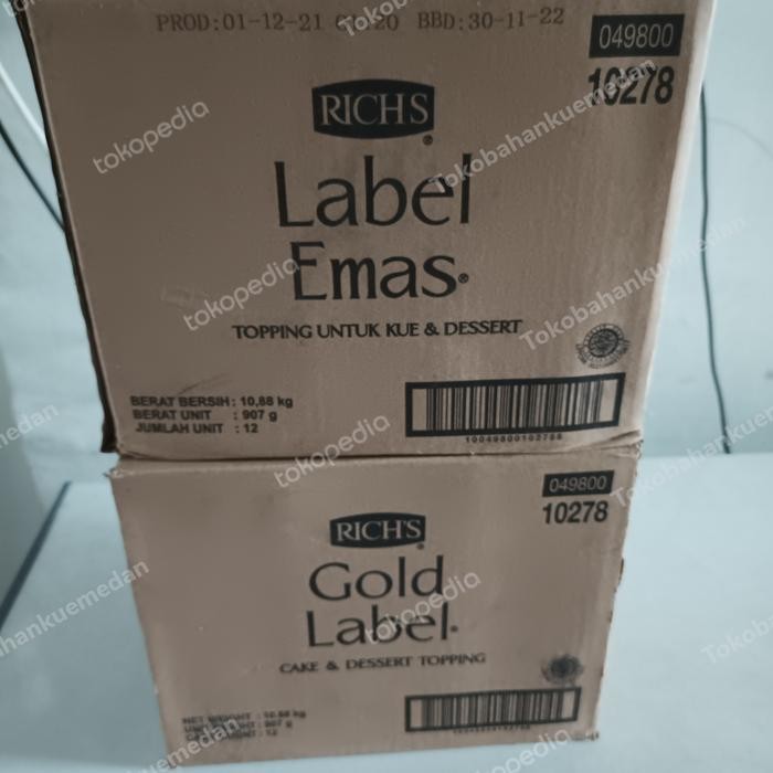 

Richs Gold label 12 x 907gr