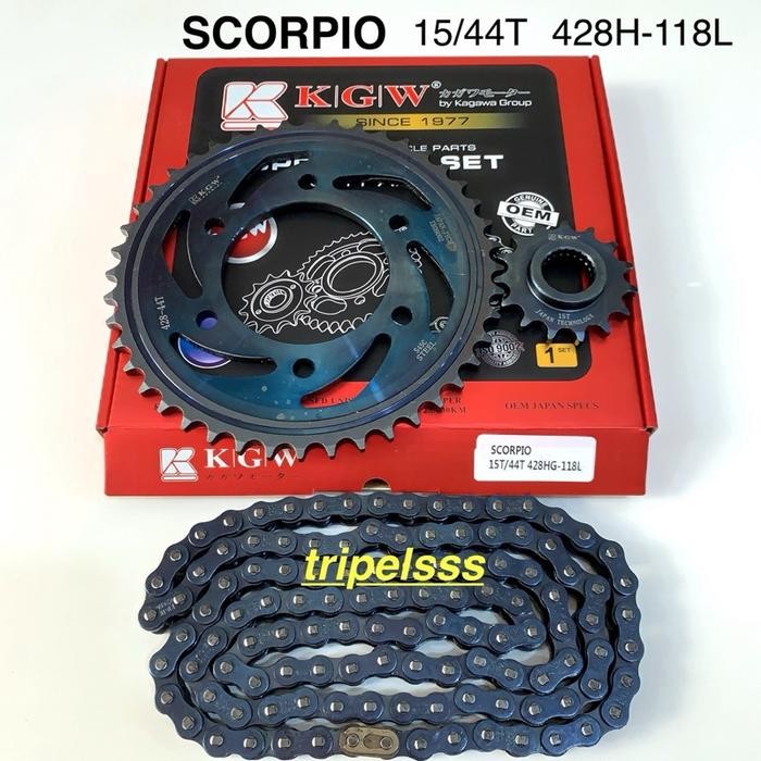 Daytona - Gear Gir Set Scorpio / Scorpio Z 15/44T 428H-118L (Heavy Duty)