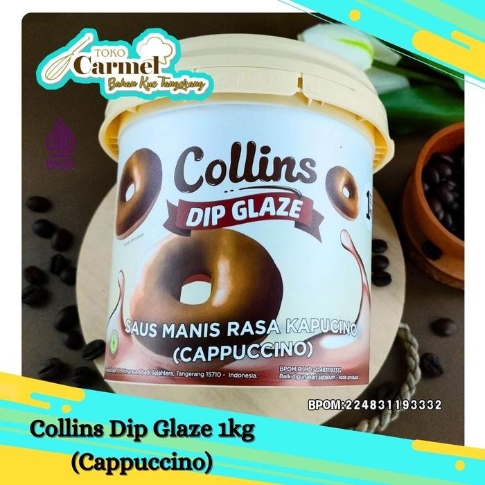 

BARU!! Collins Dip Glaze Cappucino 1kg - Topping Donat kopi