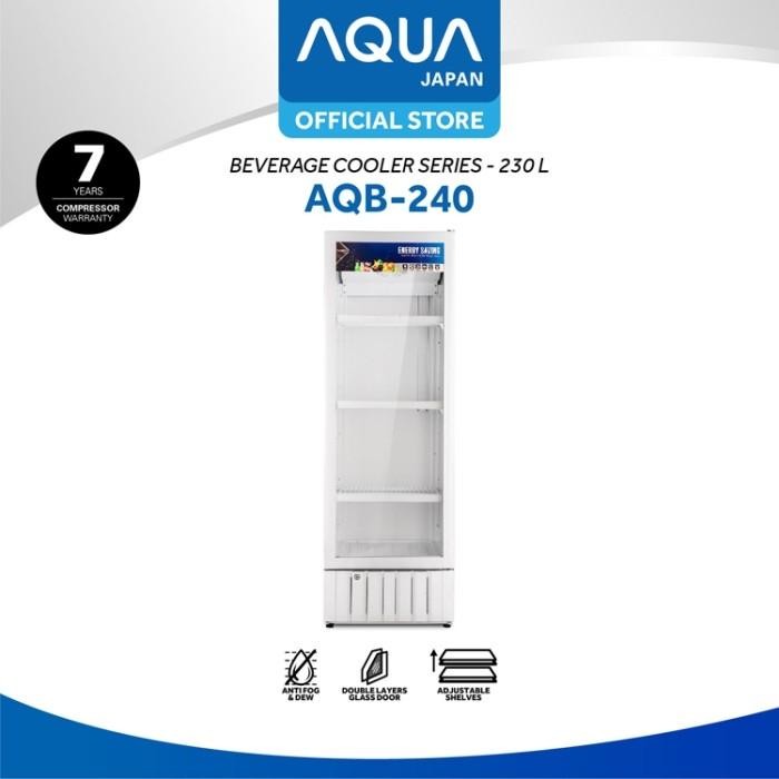 Lemari Es Kaca Aqua Aqb-240 Showcase Aqua Aqb 240
