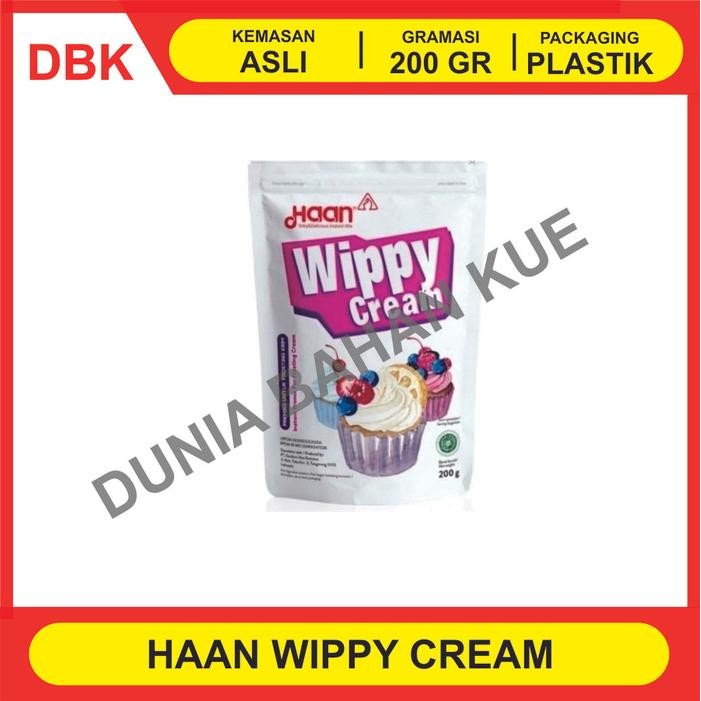 

HAAN WIPPY CREAM POUCH 200 GR / WHIPPING CREAM / WHIPPED CREAM INSTAN