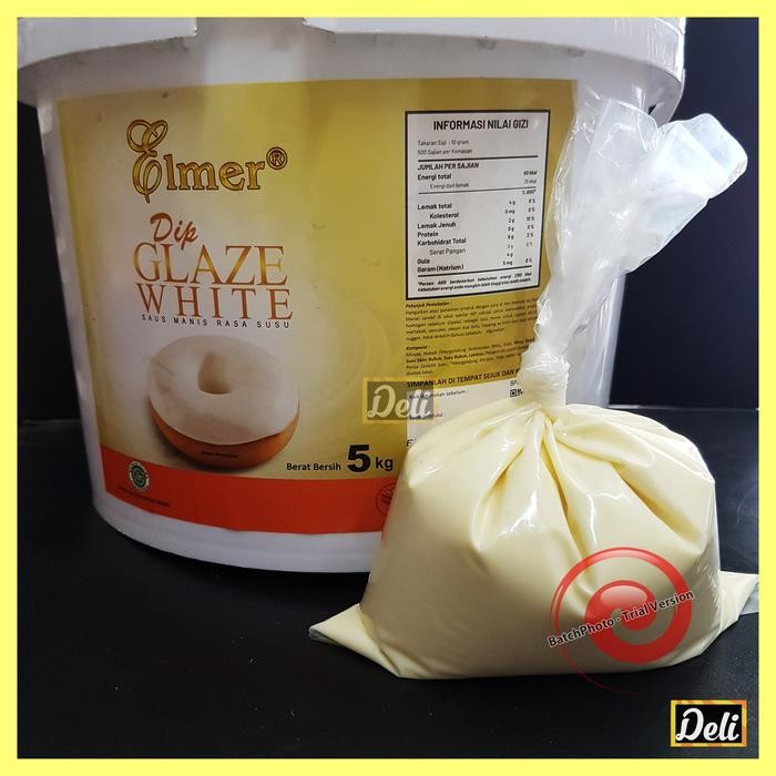 

Elmer Dip Glaze White Selai Susu Repack 500gr / Glaze Elmer White