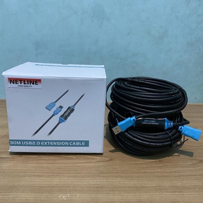 Spesial Kabel Usb 2.0 Extension Active 30M Perpanjangan Usb 30 Meter Netline