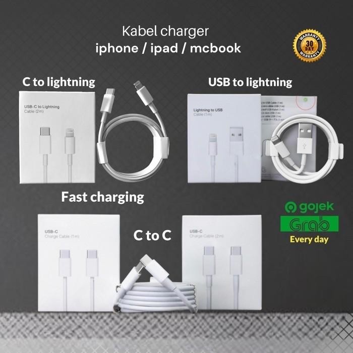 Kabel iphone kabel data iphone 100%kabel charger iphone fast charging *
