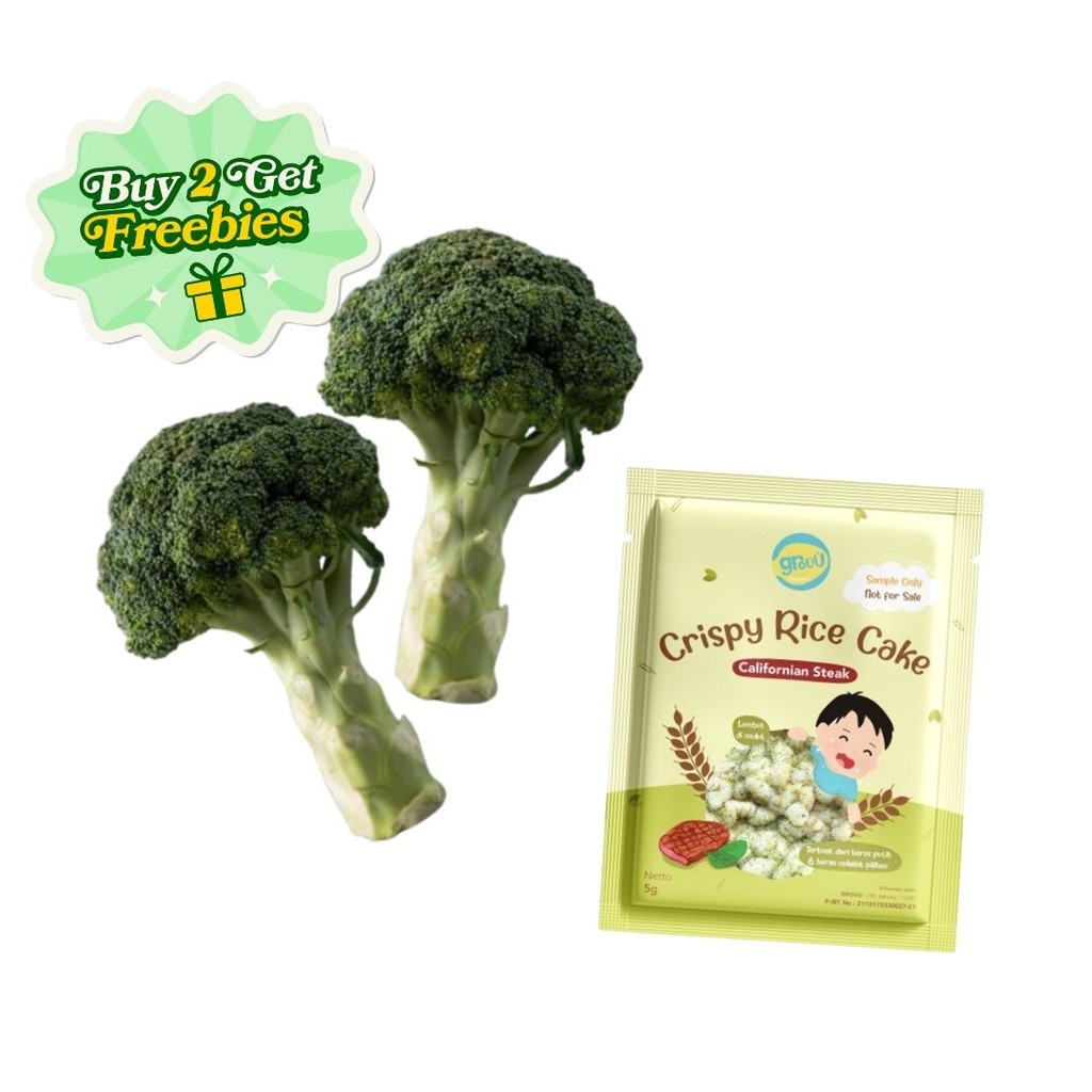 

Bundle 2 Brokoli 4 Jari Free Grouu Crispy Calif Konvensional 1 pack