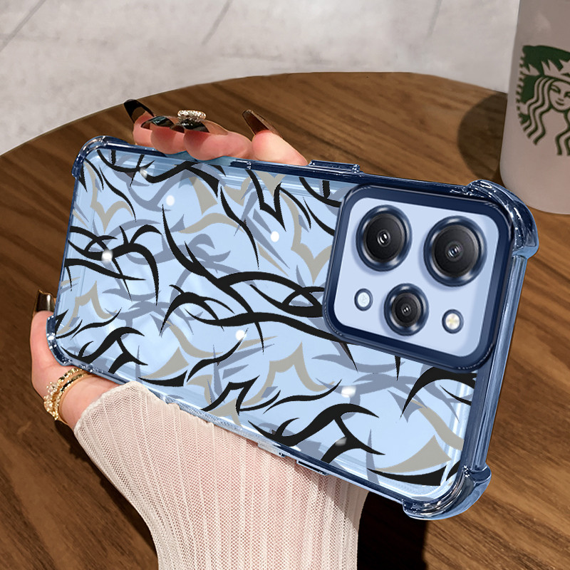 Casing Hp untuk Xiaomi Remdi 12 4G 12 5G 12C 11A Note 12R 5G POCO C55 POCO M6 Pro 5G Case Casing Gra