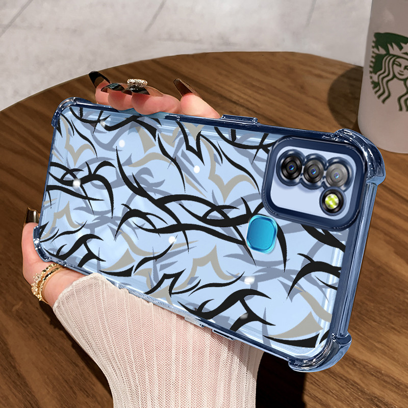 Casing Hp untuk Infinix Smart 5 Smart 6 Ram 3 Case Casing Graffiti batang pola Silikon Softcase HP K