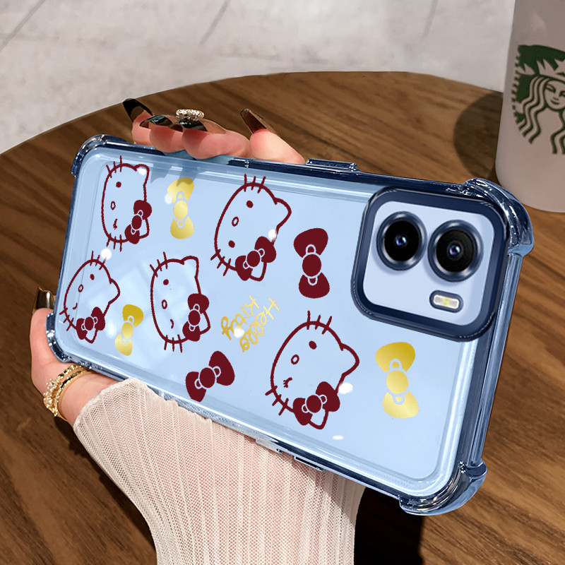 Casing Hp untuk VIVO Y15s Y15a Y01 Y01a Case Casing Kartun Kupu-kupu pola Silikon Softcase HP Kesing