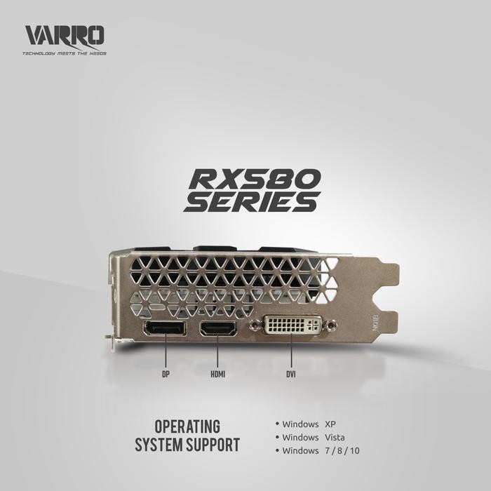 New Vga Varro Rx580 8Gb Gddr5 256Bit Garansi 2 Tahun Varro Rx 580 8Gb Ddr5