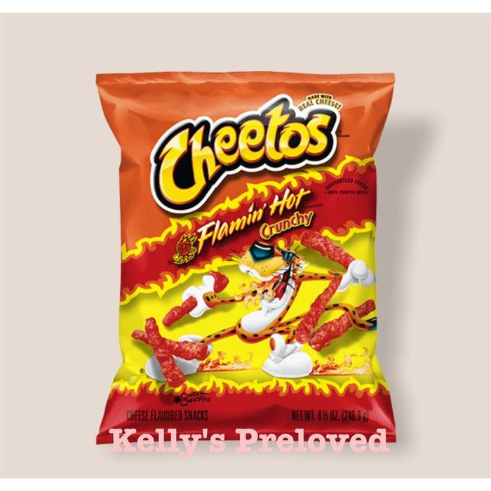 

CHEETOS CRUNCHY CHEDDAR JALAPENO FLAMIN HOT MADE IN USA