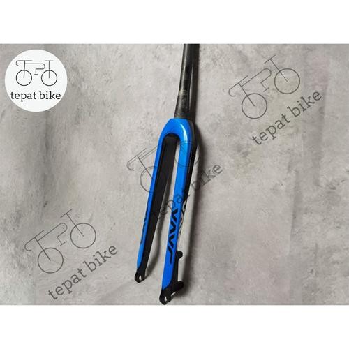 Fork Rigid Java taper full carbon gravel - Kuning
