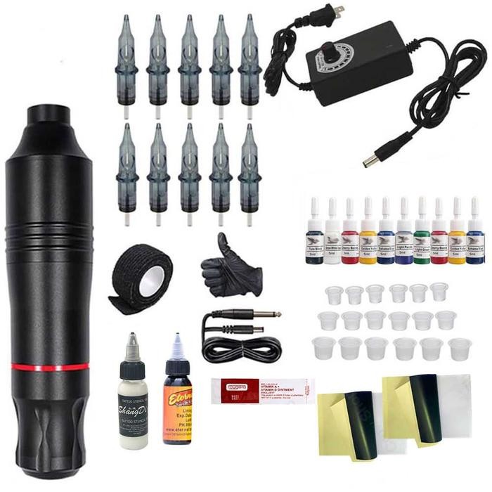 NEW Mesin Tato Rotary Tattoo Gun Machine Kit 13Sets