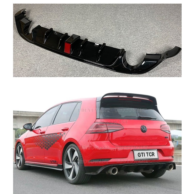 For Volkswagen Golf 7.5 GTI MK7.5 GTI TCR Car Rear Bumper Diffuser