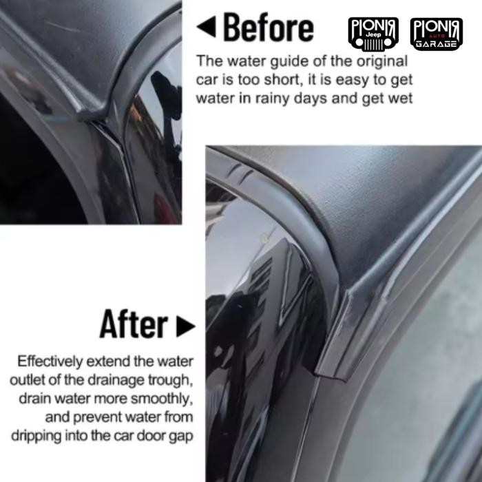 Rain Gutter Jeep JL Rain Gutter Jeep Wrangler JL Rain Gutter Jeep Gladiator Rain Gutter Jeep JT