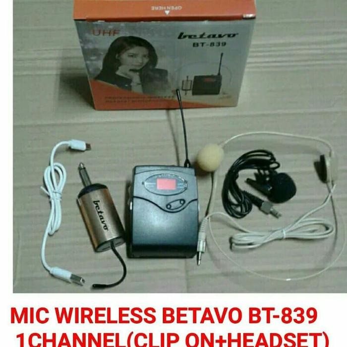 Mic Wireless Clip On (Jepit Dada) + Headset Sennheiser Ew-122 Ew122