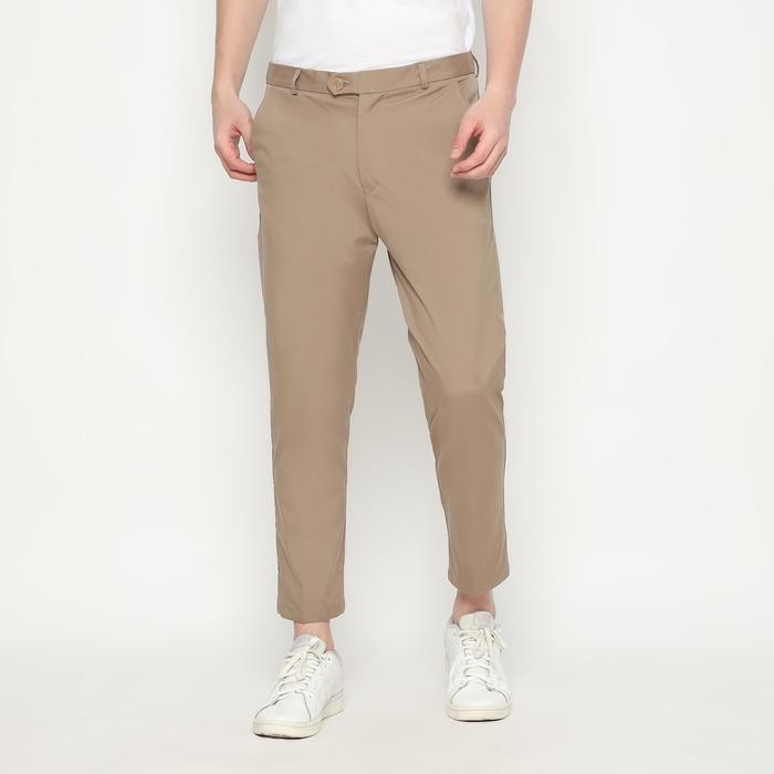 MEVANO ANKLE CHINOS PANTS COKLAT/ANKLE PANTS CHINOS/ANKLE PANTS PRIA