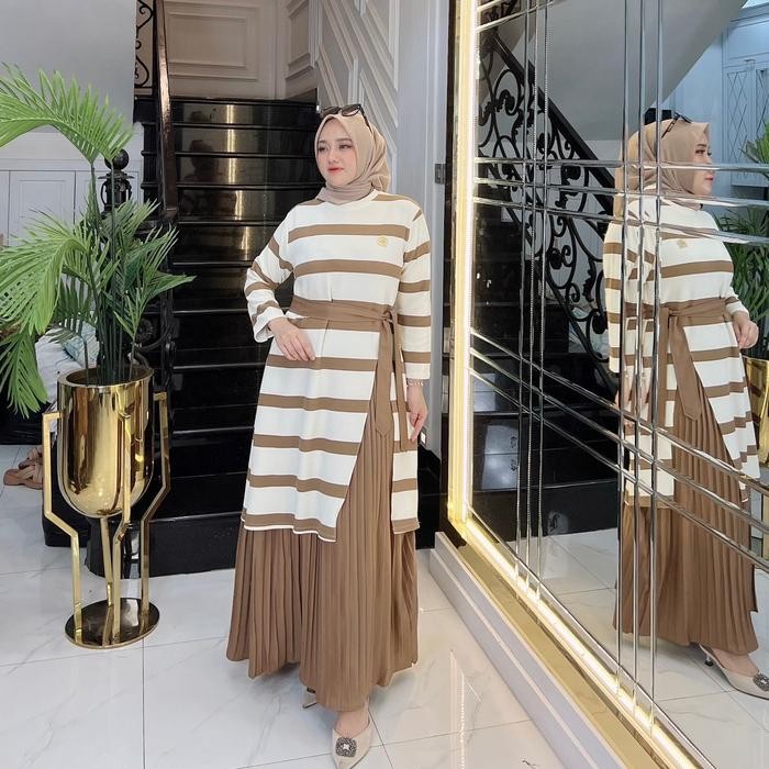 Gwenza - Shahinaz Gamis Simple - Muslim Wanita