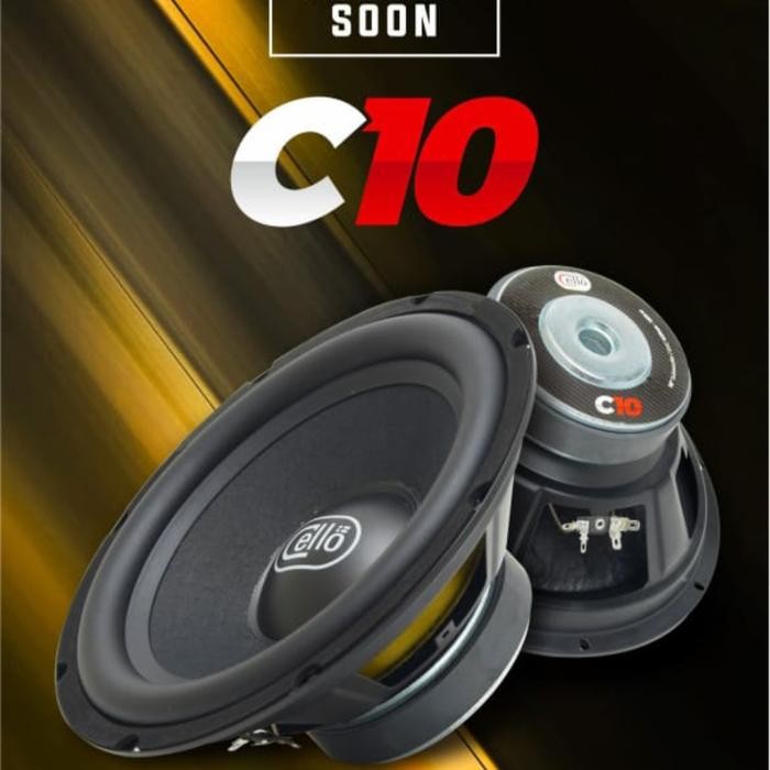Terbagus Subwoofer Cello 10Inch E10 Dvc-4Ohm