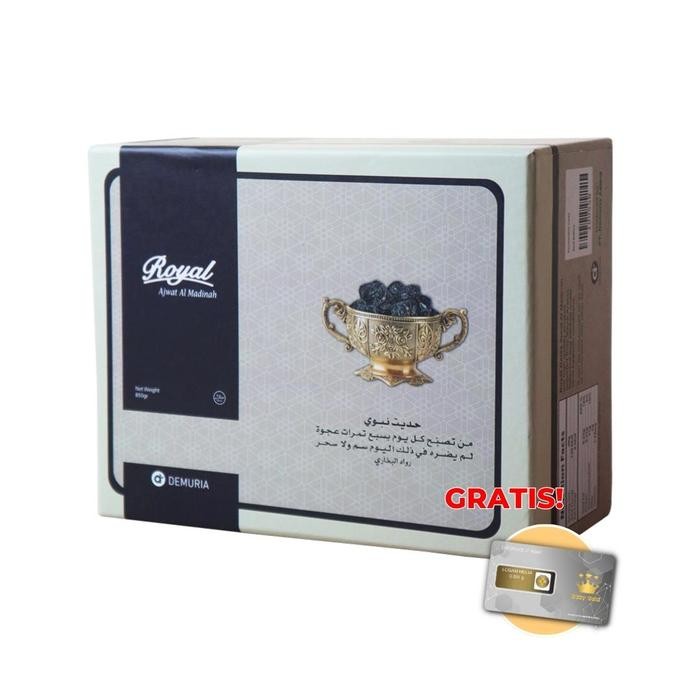 

Kurma Royal Dates Ajwa Al-Madina 850g Kurma Ajwa Premium