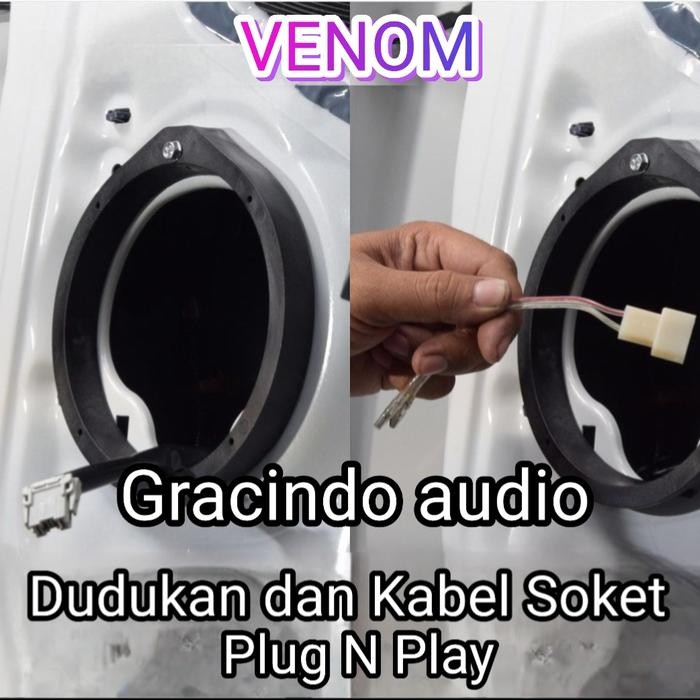 Terpopuler Speaker Midbass Venom Elemento 6.5Inch Plug N Play Pintu Mobil Toyota Innova 2004-2015