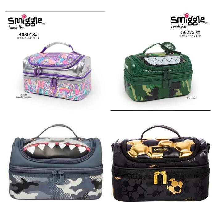 Tas Smiggle Ori Double Decker Lunch Box/ Tas Bekal Smiggle/ Kado Ultah