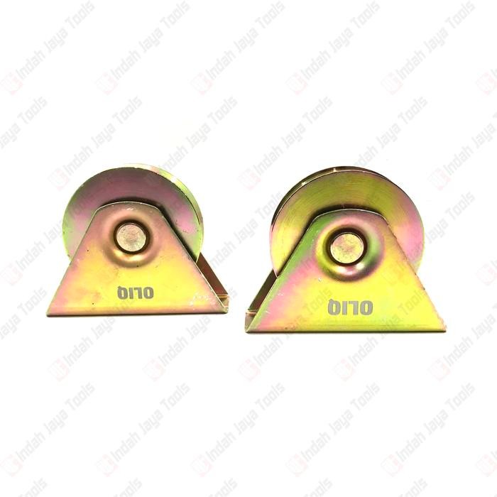 OLIQ Roda Pagar 4 Inch Gerbang Besi 100 mm 10 Cm Model U & V - Pintu Pager Kastor Troli Caster