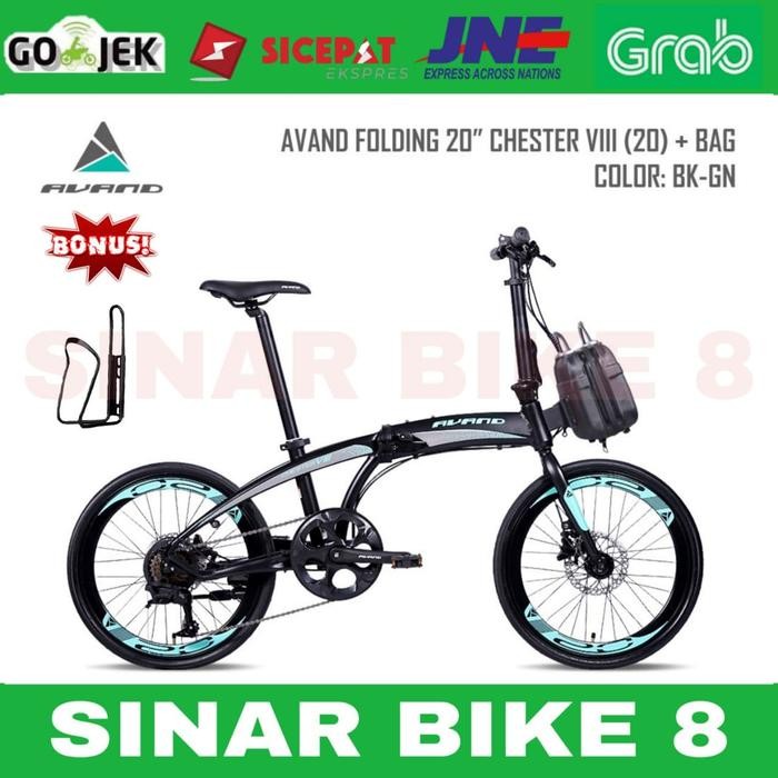 Sepeda Lipat 20 Inch Avand Chester Viii 8 Speed Alooy Rem Hidrolik