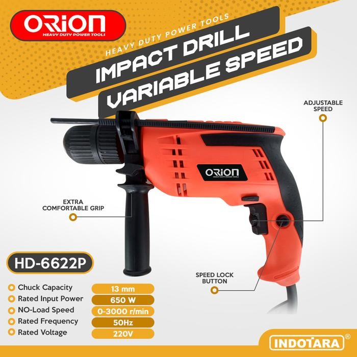 Hitachi Tools - Mesin Bor / Impact Drill Listrik - Hd-6622P