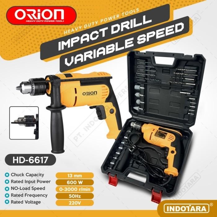 Hitachi Tools - Mesin Bor Listrik Impact Drill Listrik Hd-6617