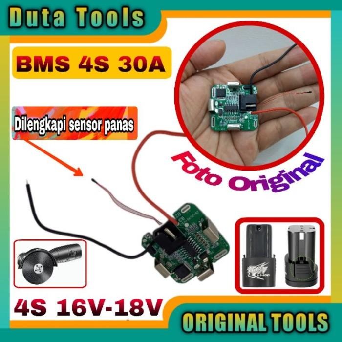 Dewalt Festool - Modul Bms 4S 30A Pcb 16V - 18V Volt Bor Proteksi Baterai Cordless