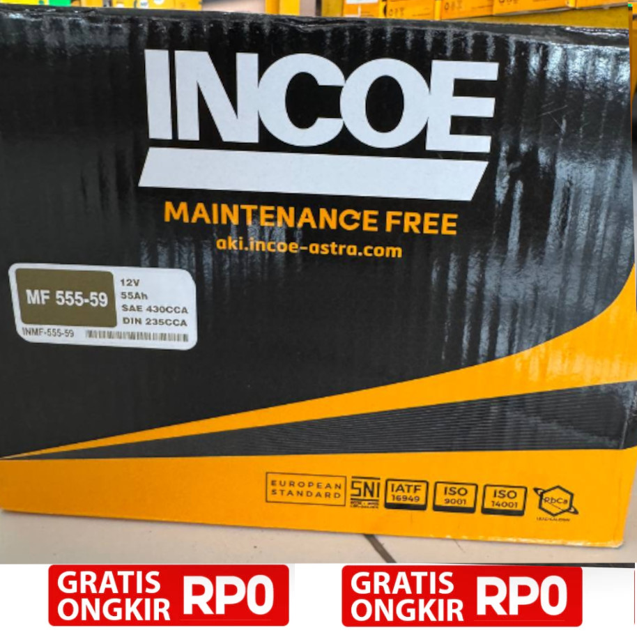 Aki Kering Incoe 55559 / 55530 / LN2 Incoe MF Original Asli 100%