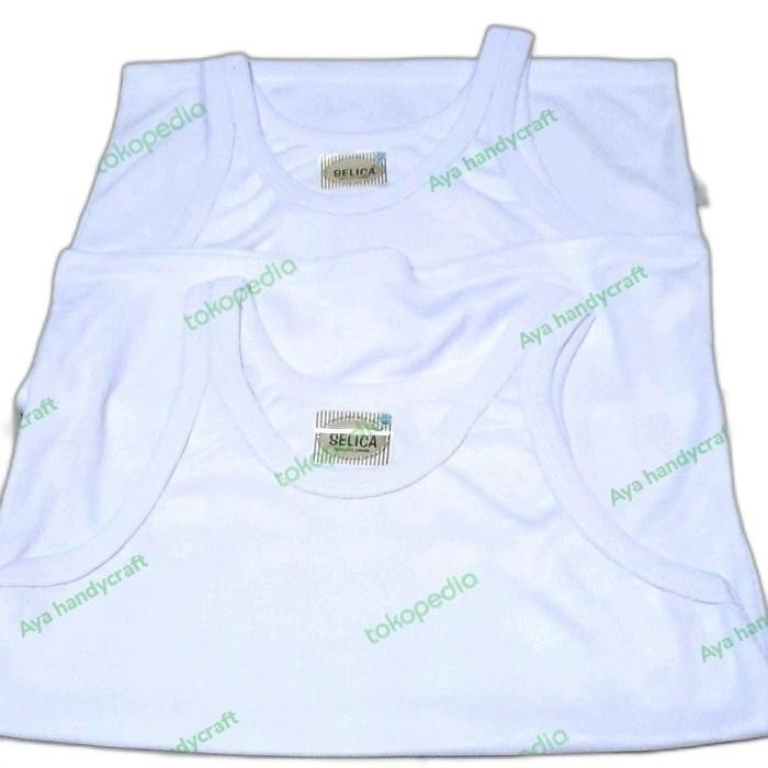 (Allthebest) Kaos dalam kutang singlet SELICA laki/pr putih anak/remaja/SD/SMP/SMA